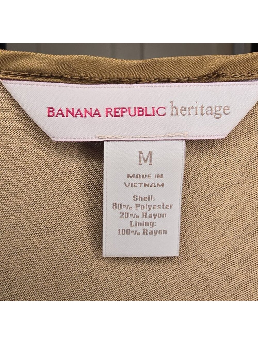 Banana Republic Heritage Gold Lace Cami Tank Top Medium Lined - Picture 2 of 6